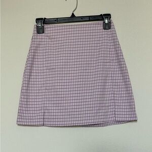 Plaid Purple Women's Skirt